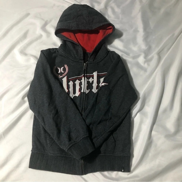 Hurley Kids' Full Zip Hoodie - Grey - Small (US 5/6) - Picture 2 of 10